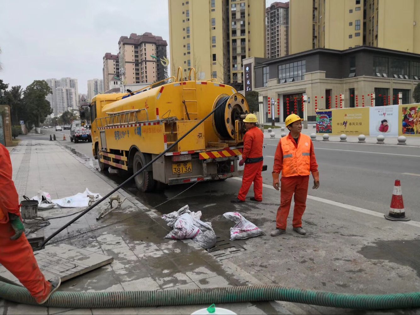 晋宁排污管道清淤-管道清洗